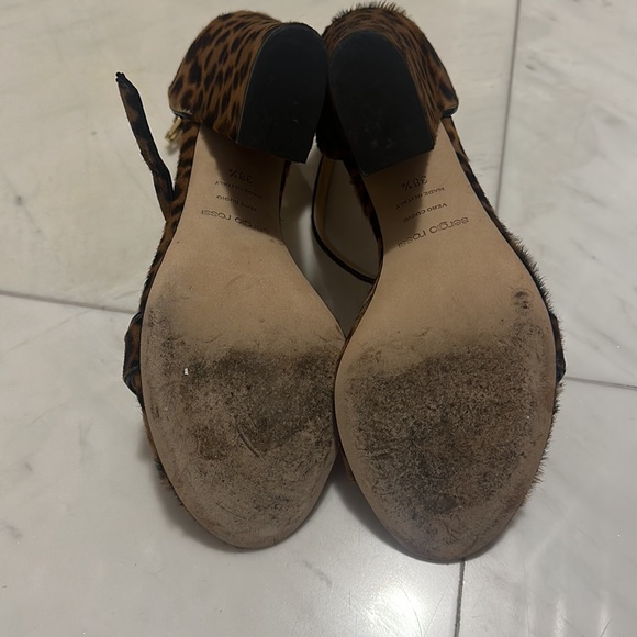 SERGIO ROSSI LEOPARD SANDALS - Picture 5 of 6
